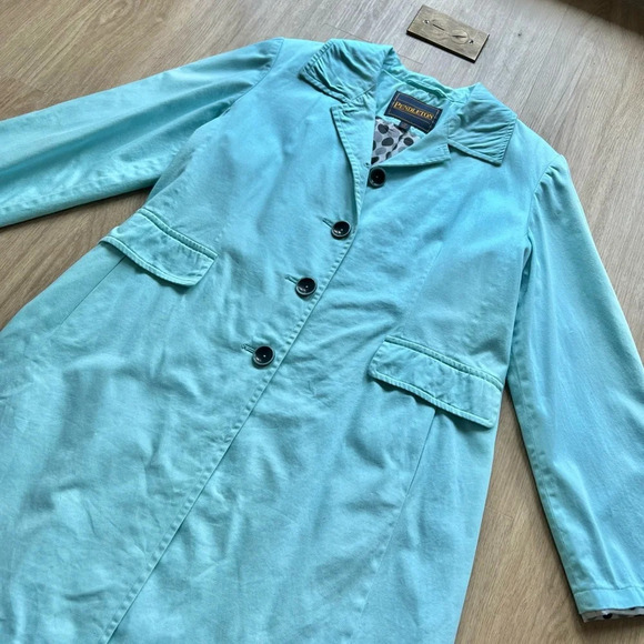 Pendleton Blue Long Coat - Picture 2 of 9
